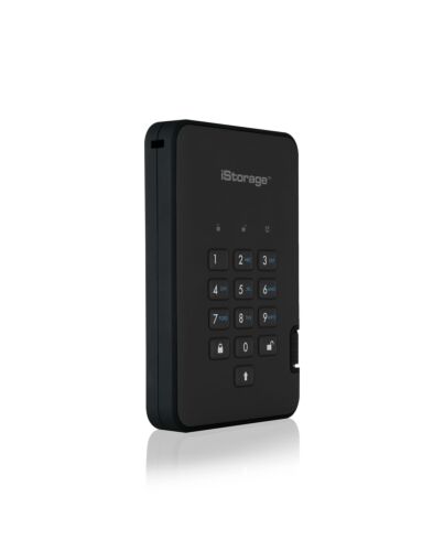 iStorage diskAshur² SSD 256GB Black | Secure Portable Solid State Drive |AES-XTS 256-bit Hardware Encryption | PIN protected | OS & Platform Independent | TAA Compliant |Brute force  defence | Dust/Water Resistant IS-DA2-256-SSD-256-B