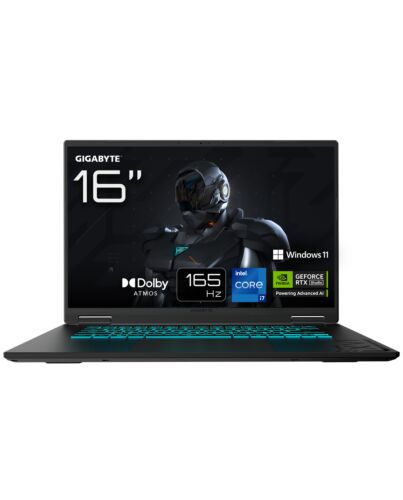 GIGABYTE GAMING A16 CWH Gaming Laptop - 16.0“, 165Hz WUXGA, Intel core 7-13620H, NVIDIA RTX 5070, 16GB DDR5 5200MHz, 1 x Gen4 1TB SDD, Win 11 Home, 2 Year Warranty, Dolby Atmos, GAMING A16 CWHI3UK894SH CWHI3UK894SH