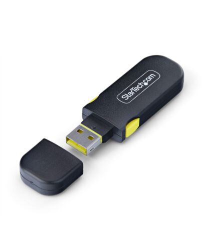StarTech.com USB-A Port Blocker Key with 4x Locking USB-A Dust Cover Plugs, Snap-In Reusable Port Protectors for Laptops & Computers USB-A-PORT-BLOCKER