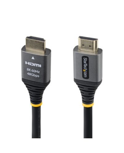 StarTech.com 1ft (30cm)  Ultra High Speed HDMI Cable, 8K 60Hz/4K 120Hz, HDMI 2.1 Cable with HDR10+ / eARC, 48Gbps, 8K HDMI Cord for Monitor/TV/Display, Flexible TPE Jacket HDMM21V1F