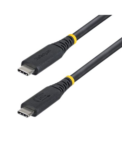 StarTech.com 1m (3ft) USB4 Cable, 40Gbps, USB-IF  USB-C Cable, 240W PD, 8K 60Hz/4K 240Hz DP2.1 DP40, TPE Jacket, Thunderbolt 4 Compatible - Black USB-C Cord CC1M40GUSB4TP