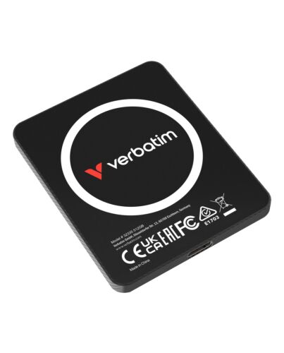 Verbatim SnapBack Ultra Slim SSD 512GB USB Type-C USB 3.2 Gen 2x2 Black 32335