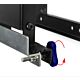 B-Tech Slimline Soft-Open Full Service Videowall Mount with Micro-Adjustment (VESA 600 x 400)