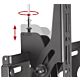 B-Tech Telescopic Universal Flat Screen Ceiling Mount with Tilt (VESA 600 x 400) - 0.6m to 1m Ø50mm Pole