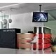 B-Tech Telescopic Universal Flat Screen Ceiling Mount with Tilt (VESA 600 x 400) - 0.6m to 1m Ø50mm Pole