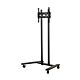 B-Tech Large Universal Flat Screen Trolley / Floor Stand (VESA 600 x 400) - 1.6m Ø50mm Poles