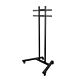 B-Tech Large Universal Flat Screen Trolley / Floor Stand (VESA 800 x 600) - 1.8m Ø50mm Poles