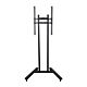 B-Tech Large Universal Flat Screen Trolley / Floor Stand (VESA 800 x 600) - 1.8m Ø50mm Poles