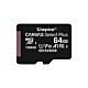 Kingston Technology Canvas Select 64GB micSDXC Plus 100R A1 C10 Card + ADP