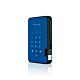 iStorage diskAshur2 256-bit 256GB USB 3.2 secure encrypted solid-state drive - Blue IS-DA2-256-SSD-256-BE