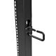 StarTech.com 4-Post 25U Mobile Open Frame Server Rack, Four Post 19in Network Rack with Wheels, Rolling Rack with Adjustable Depth for Computer/AV/Data/IT Equipment - Casters, Leveling Feet or Floor Mounting