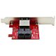 StarTech.com Mini-SAS Adapter - Dual SFF-8643 to SFF-8644 - with Full and Low-Profile Brackets - 12Gbps