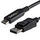 StarTech.com 6ft/1.8m USB C to DisplayPort 1.4 Cable - 4K/5K/8K USB Type-C to DP 1.4 Alt Mode Video Adapter Converter - HBR3/HDR/DSC - 8K 60Hz DP Monitor Cable for USB-C/Thunderbolt 3