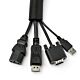 StarTech.com 15' (4.6m) Cable Management Sleeve - Flexible Coiled Cable Wrap - 1.0-1.5" dia. Expandable Sleeve - Polyester Cord Manager/Protector/Concealer - Black Trimmable Cable Organizer