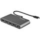 StarTech.com Thunderbolt 3 Mini Dock - Portable Dual Monitor Docking Station w/HDMI 4K 60Hz, 2x USB-A Hub (3.0/2.0), GbE - 11in/28cm Cable - TB3 Multiport Adapter - Mac/Windows