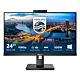 Philips B Line 243B1JH/00 computer monitor 60.5 cm (23.8") 1920 x 1080 pixels Full HD LCD Black