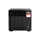 QNAP TS-473A NAS Tower Ryzen Embedded V1500B 8 GB DDR4 16 TB HDD QNAP Turbo System Black