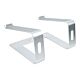 StarTech.com Laptop Stand for Desk, Supports 5kg/11lb, Aluminum, Silver, Ergonomic Laptop Riser, Portable Laptop Holder, Computer Stand for Macbook Air/Pro, Dell XPS, Lenovo