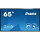 iiyama T6562AS-B1 Signage Display Interactive flat panel 163.8 cm (64.5") IPS 500 cd/m² 4K Ultra HD Black Touchscreen Built-in processor Android 8.0 24/7