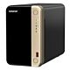 QNAP TS-264 NAS Tower Intel® Celeron® N5095 8 GB 0 TB QNAP QTS Black, Gold