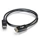 C2G 1m DisplayPort Cable with Latches 8K UHD M/M - 4K - Black