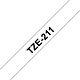 Brother TZe-211 label-making tape Black on white