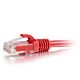 C2G 1m Cat6 Booted Unshielded (UTP) Network Patch Cable - Red
