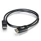 C2G 3m DisplayPort Cable with Latches 8K UHD M/M - 4K - Black