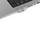 Compulocks Ledge Lock Adapter for MacBook Pro 16" M1, M2 & M3 with Combination Cable Lock Silver