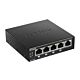 D-Link DGS-1005P Unmanaged L2 Gigabit Ethernet (10/100/1000) Power over Ethernet (PoE) Black