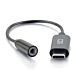 C2G 54426 mobile phone cable Black 0.09 m USB-C 3.5 mm