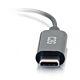 C2G 54426 mobile phone cable Black 0.09 m USB-C 3.5 mm