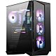 MSI MPG GNIR 110R Mid Tower Gaming Computer Case Black, USB 3.2 Gen2 Type C, 4x 120mm ARGB Fan, Mystic Light Sync, 1 to 6 ARGB Control board, 2x Tempered Glass Panels, ATX, mATX, mini-ITX
