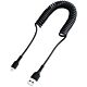 StarTech.com 1m (3ft) USB to Lightning Cable, MFi , Coiled iPhone Charger Cable, Black, Durable TPE Jacket Aramid Fiber, Heavy Duty Coil Lightning Cable