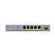 Zyxel GS1350-6HP Managed L2 Gigabit Ethernet (10/100/1000) Power over Ethernet (PoE) Grey