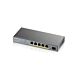 Zyxel GS1350-6HP Managed L2 Gigabit Ethernet (10/100/1000) Power over Ethernet (PoE) Grey