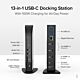 Plugable Technologies 13-in-1 USB-C Triple Monitor Docking Station with 100W Charging, Compatible with Windows, Mac, and Che with Thunderbolt 3 / 4 or USB-C (3x HDMI, 1x USB-C, 4x USB, Ethernet, SD Card Reader)