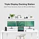 Plugable Technologies 13-in-1 USB-C Triple Monitor Docking Station with 100W Charging, Compatible with Windows, Mac, and Chrome with Thunderbolt 3 / 4 or USB-C (3x HDMI, 1x USB-C, 4x USB, Ethernet, SD Card Reader)