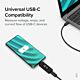 Plugable Technologies USB C Power Meter Tester for Monitoring USB-C Connections up to 240W - Digital Multimeter Tester for USB-C Cables, Laptops, Phones, Chargers - Driverless