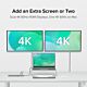 Plugable Technologies 11-in-1 USB-C Hub, 100W USB-C Pass-through, Laptop Docking Station Dual Monitor, 4K 60Hz HDMI, Compatible with Thunderbolt, Windows, Chromebooks, Displays Mirrored on Mac