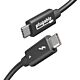 Plugable Technologies Thunderbolt 4 Cable with 240W Charging, Thunderbolt Certified, 3.3 Feet (1M),1x 8K Display, 40 Gbps, Compatible with USB4, Thunderbolt 3, USB-C - Driverless