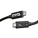 Plugable Technologies Thunderbolt 4 Cable [Thunderbolt Certified] 3.3ft USB4 Cable with 100W Charging, Single 8K or Dual 4K Displays, 40Gbps Data Transfer, Compatible with Thunderbolt, USB4, USB-C - Driverless