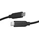 Plugable Technologies 10Gbps USB C to USB C Cable, 3.3 feet (1 Meter), 5A, USB-IF Certified, USB 3.1 Gen 2 Type-C - Driverless