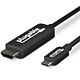 Plugable Technologies USB C to HDMI Cable 6ft / 1.8m, HDMI 2.0, USB4 / Thunderbolt Adapter for 4K Monitor up to 4K 60Hz (USBC-HDMI-CABLE) for iPhone 15, iPad Pro, Macbook Pro, Dell XPS, Surface Laptop - Driverless
