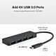 Plugable Technologies USB C to USB Adapter Hub, 4 Port USB 3.0 Hub, USB Splitter for Laptop, Compatible with Windows, MacBook Pro/Air, iPad Pro, Surface Pro, Chromebook, Linux, Android, Charging Not Supported