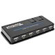 Plugable Technologies USB Hub, 10 Port - USB 2.0 with 20W Power Adapter and Two Flip-Up Ports