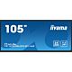 iiyama TE10518UWI-B1AG Signage Display Kiosk design 2.66 m (104.6") LED Wi-Fi 450 cd/m² 5K Ultra HD Black Touchscreen Built-in processor Android 16/7