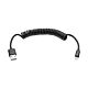 Tripp Lite M100-004COIL-BK USB-A to Lightning Sync/Charge Coiled Cable (M/M) - MFi Certified, Black, 4 ft. (1.2 m)