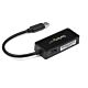 StarTech.com USB 3.0 to Gigabit Ethernet Adapter NIC w/ USB Port - Black