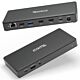 Plugable Technologies USB C Docking Station Dual Monitor 2 HDMI Ports, Power Delivery Dock, Dual 4K Monitor for Windows, ChromeOS, 1x USB-C, 3x USB, Ethernet, and Audio - Driverless (UD-MSTH2)